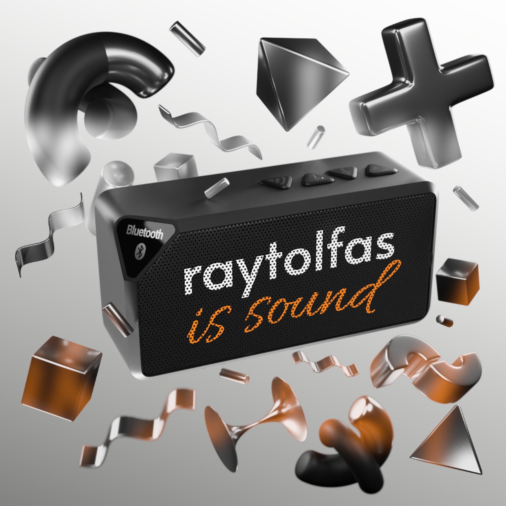 Portable Bluetooth Speaker — Compact Wireless Speaker with Custom Front - Print - Raytolfas Store