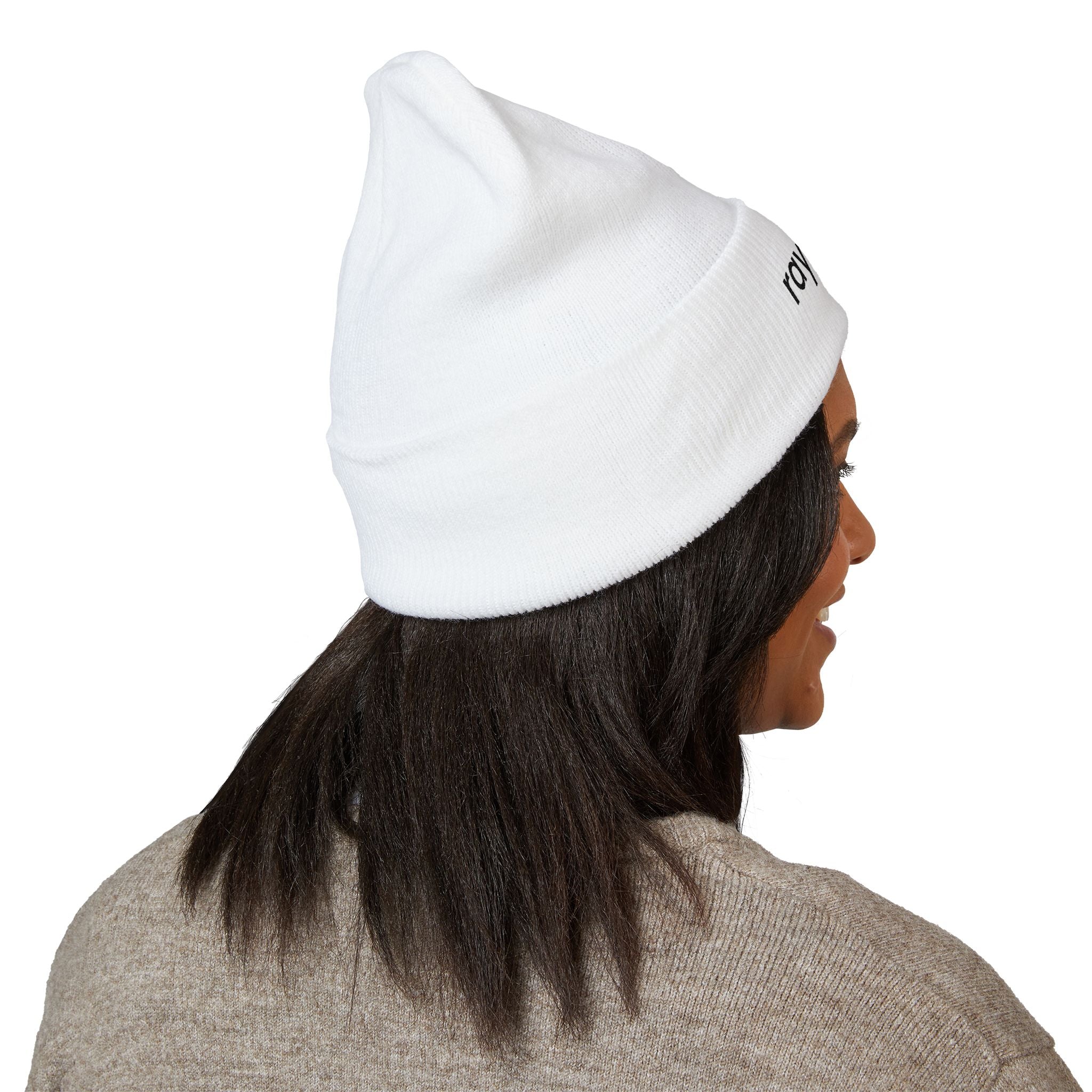 Embroidered 'RAYTOLFAS' Classic Cuffed Beanie – Minimal Knit Winter Hat - Raytolfas Store